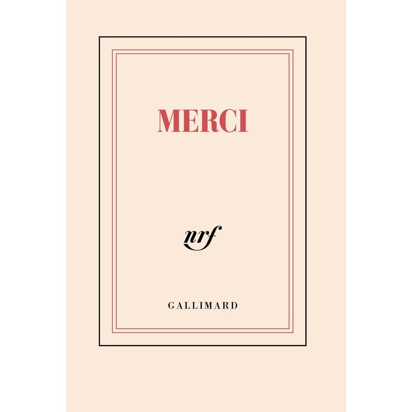 GLMR Carnet Poche "Merci" Ligné-Carnet-Gallimard-Papeterie du Dôme