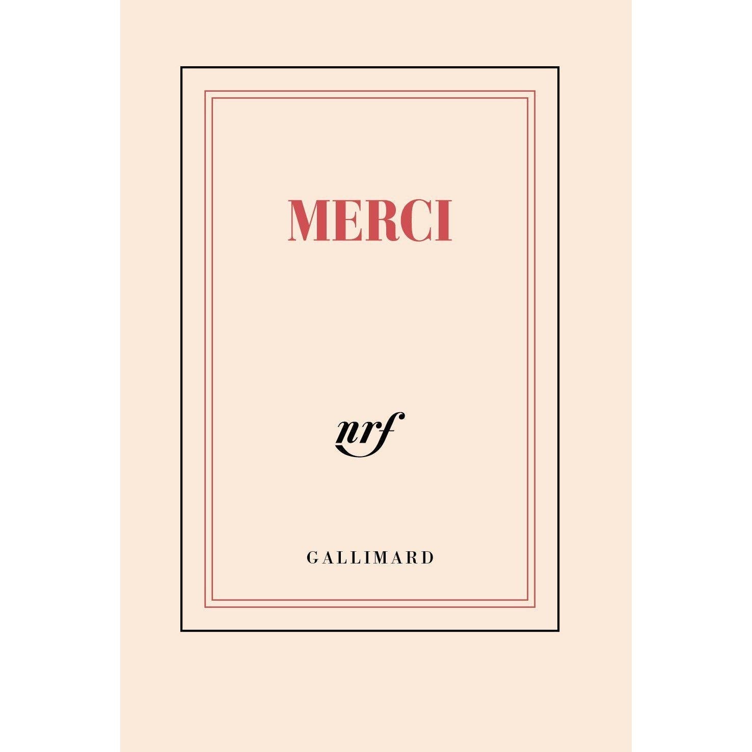 GLMR Carnet Poche "Merci" Ligné-Carnet-Gallimard-Papeterie du Dôme
