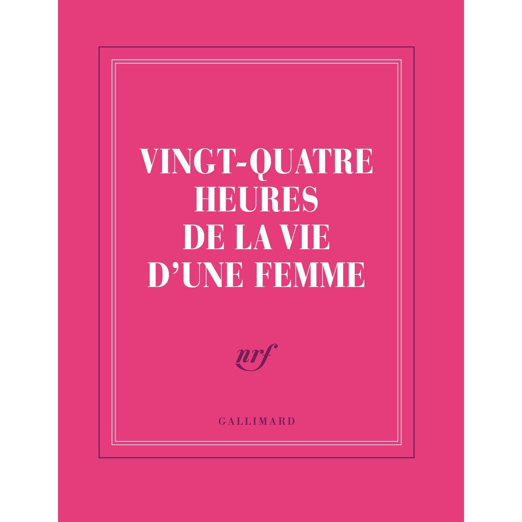GLMR Carnet "Vingt-quatre heures de la vie d'une femme" Ligné-Carnet-Gallimard-Papeterie du Dôme