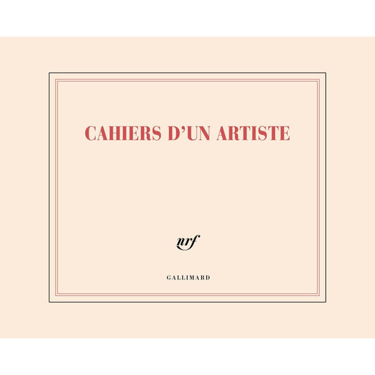 GLMR Carnet de Dessin "Cahier d'un Artiste" Pages unies-Carnet-Gallimard-Papeterie du Dôme