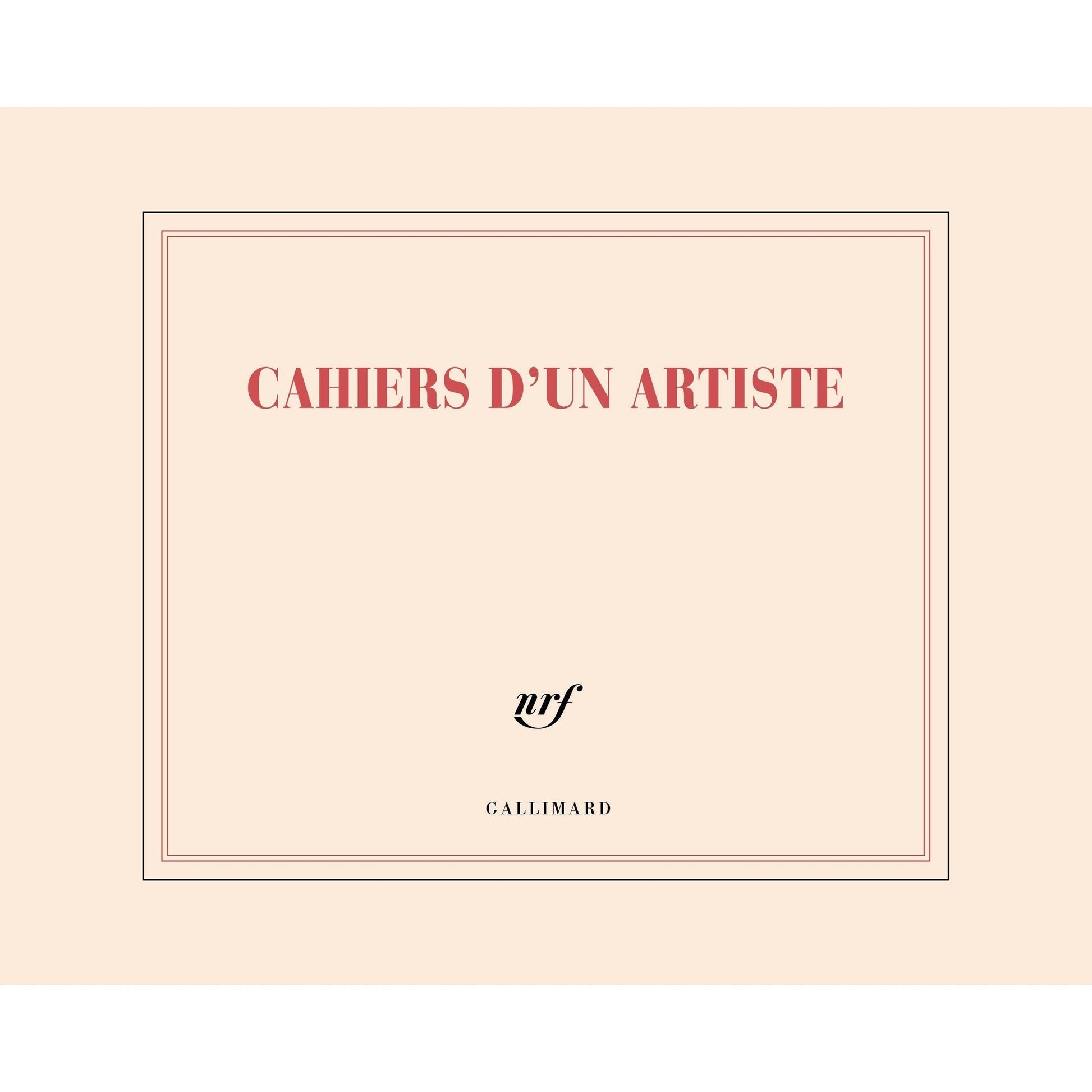 GLMR Carnet de Dessin "Cahier d'un Artiste" Pages unies-Carnet-Gallimard-Papeterie du Dôme