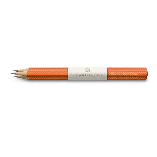 GVFC 3 Crayons Graphite Guillochés-Crayon-Graf von Faber-Castell-Orange-Papeterie du Dôme