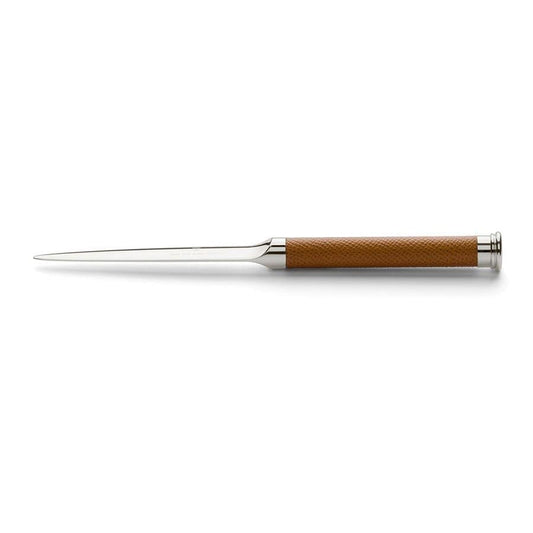 GVFC Coupe-Papier Cuir Grainé Cognac-Coupe Papier-Graf von Faber-Castell-Papeterie du Dôme