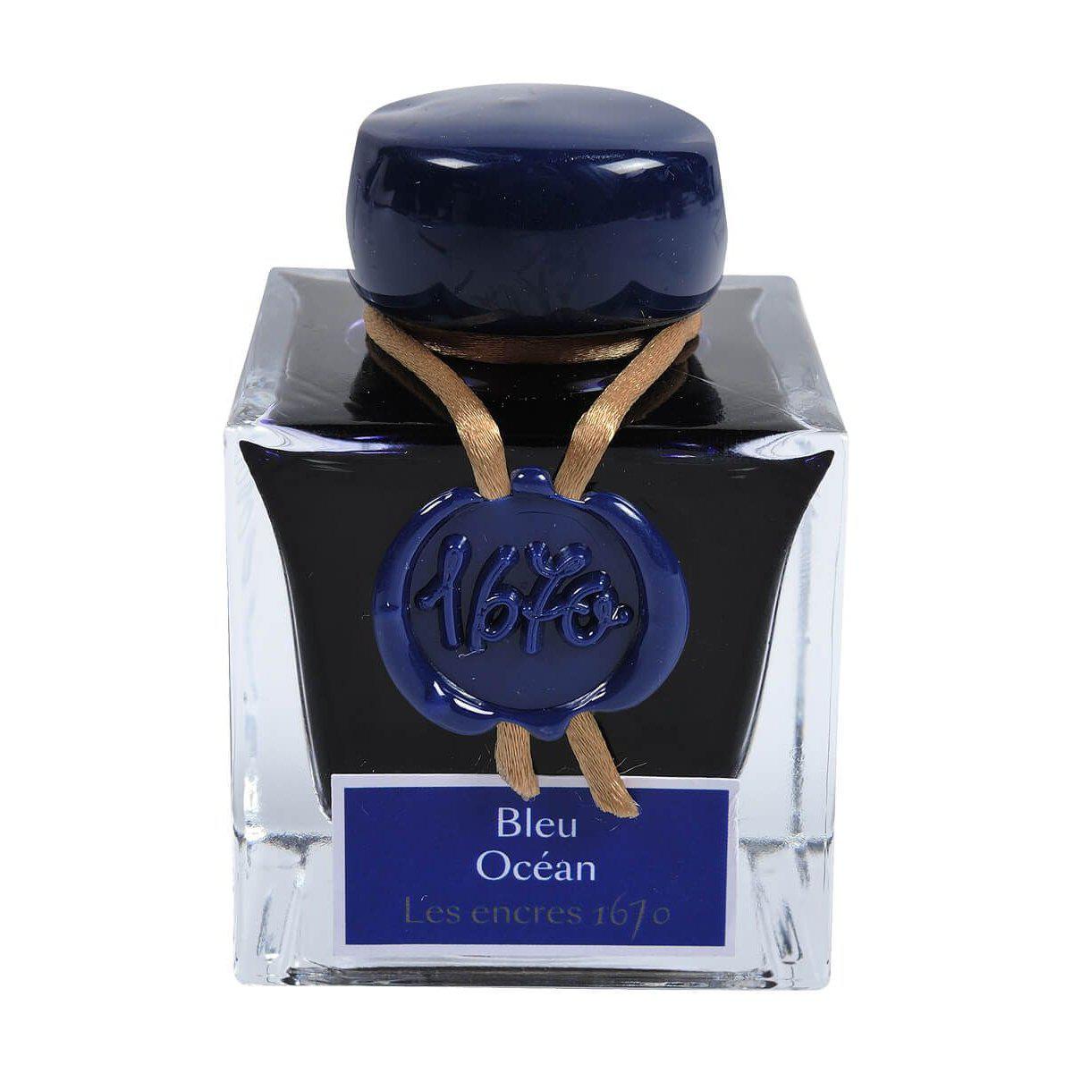 HERBIN Flacon 1670-Encre-Herbin-Bleu Océan-Papeterie du Dôme
