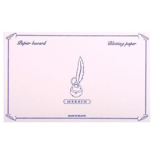 HERBIN Pochette 10 Buvards-Papeterie-Herbin-Rose-Papeterie du Dôme