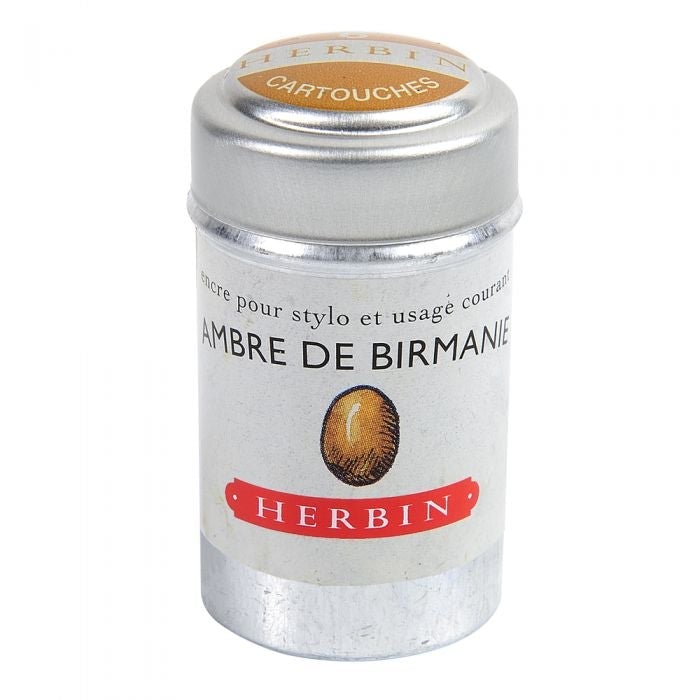 Herbin Boite de 6 Cartouches-Encre-Herbin-Ambre de Birmanie-Papeterie du Dôme