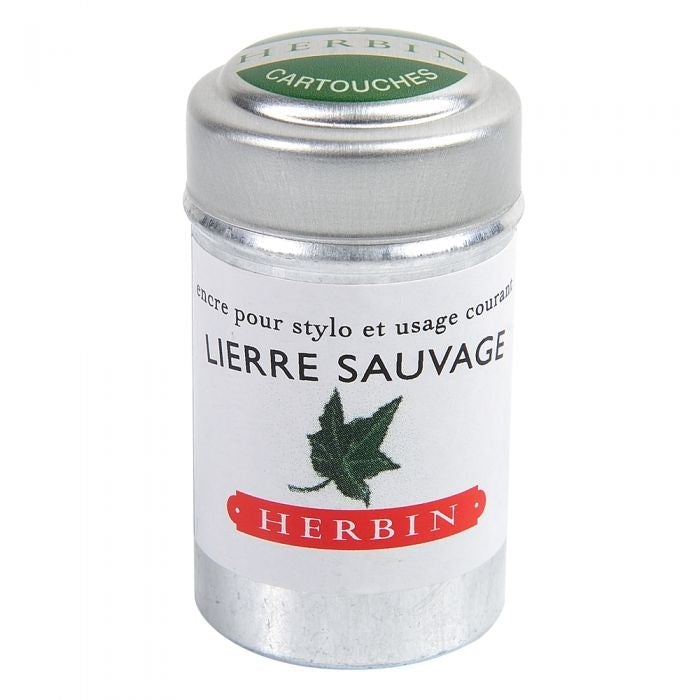Herbin Boite de 6 Cartouches-Encre-Herbin-Lierre Sauvage-Papeterie du Dôme