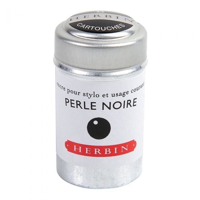 Herbin Boite de 6 Cartouches-Encre-Herbin-Perle Noire-Papeterie du Dôme