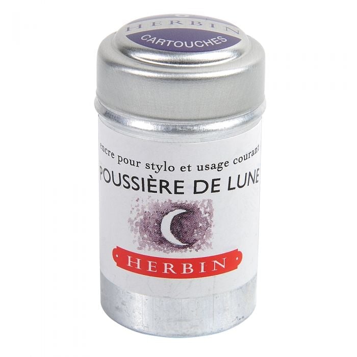 Herbin Boite de 6 Cartouches-Encre-Herbin-Poussière de Lune-Papeterie du Dôme