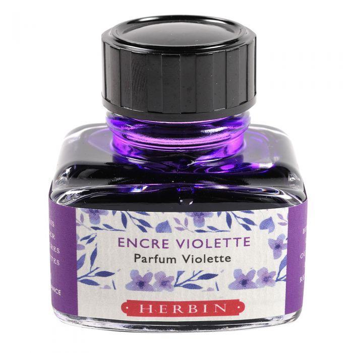 Herbin Encre Parfumée Les Subtiles 30ml-Encre-Herbin-Violette Parfum Violette-Papeterie du Dôme