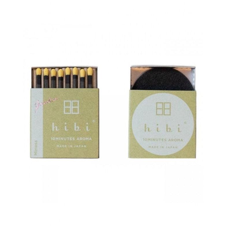 Hibi Bâtons d'Encens Japonais-Encens-Hibi-Mimosa-Papeterie du Dôme
