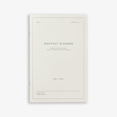 KTK Agenda Perpétuel Monthly Planner A4-Agenda-Kartotek-Papeterie du Dôme