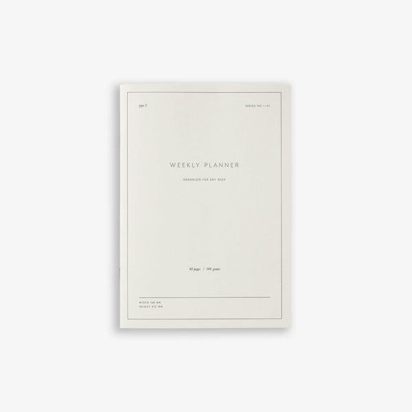 KTK Agenda Perpétuel Weekly Planner Notebook A5 Flexible-Agenda-Kartotek-Papeterie du Dôme