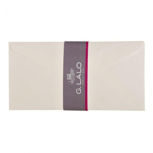 LALO Toile Impériale 20 Enveloppes DL Gommées-Enveloppes-Lalo-Papeterie du Dôme