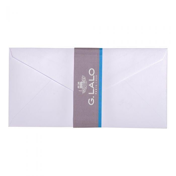 LALO Velin 20 Enveloppes DL Gommées Blanc-Enveloppes-Lalo-Papeterie du Dôme