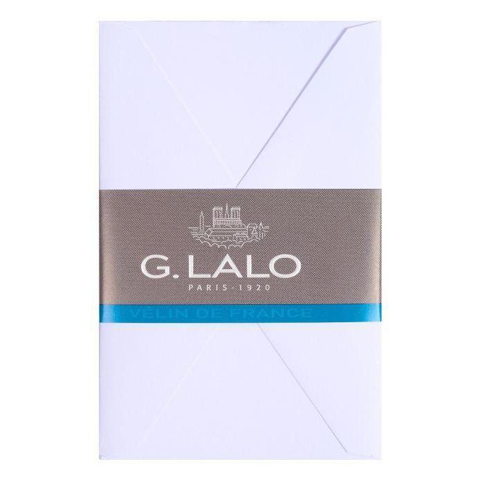 LALO Velin 20 Enveloppes Pour Cartes de Visite Blanc-Enveloppes-Lalo-Papeterie du Dôme