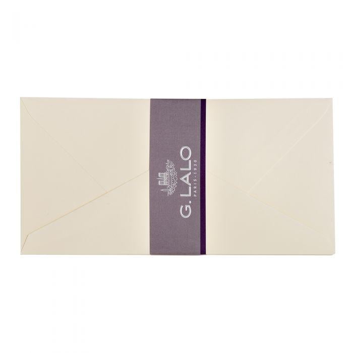 LALO Velin Pur Coton 20 Enveloppes Gommée DL-Enveloppes-Lalo-Papeterie du Dôme
