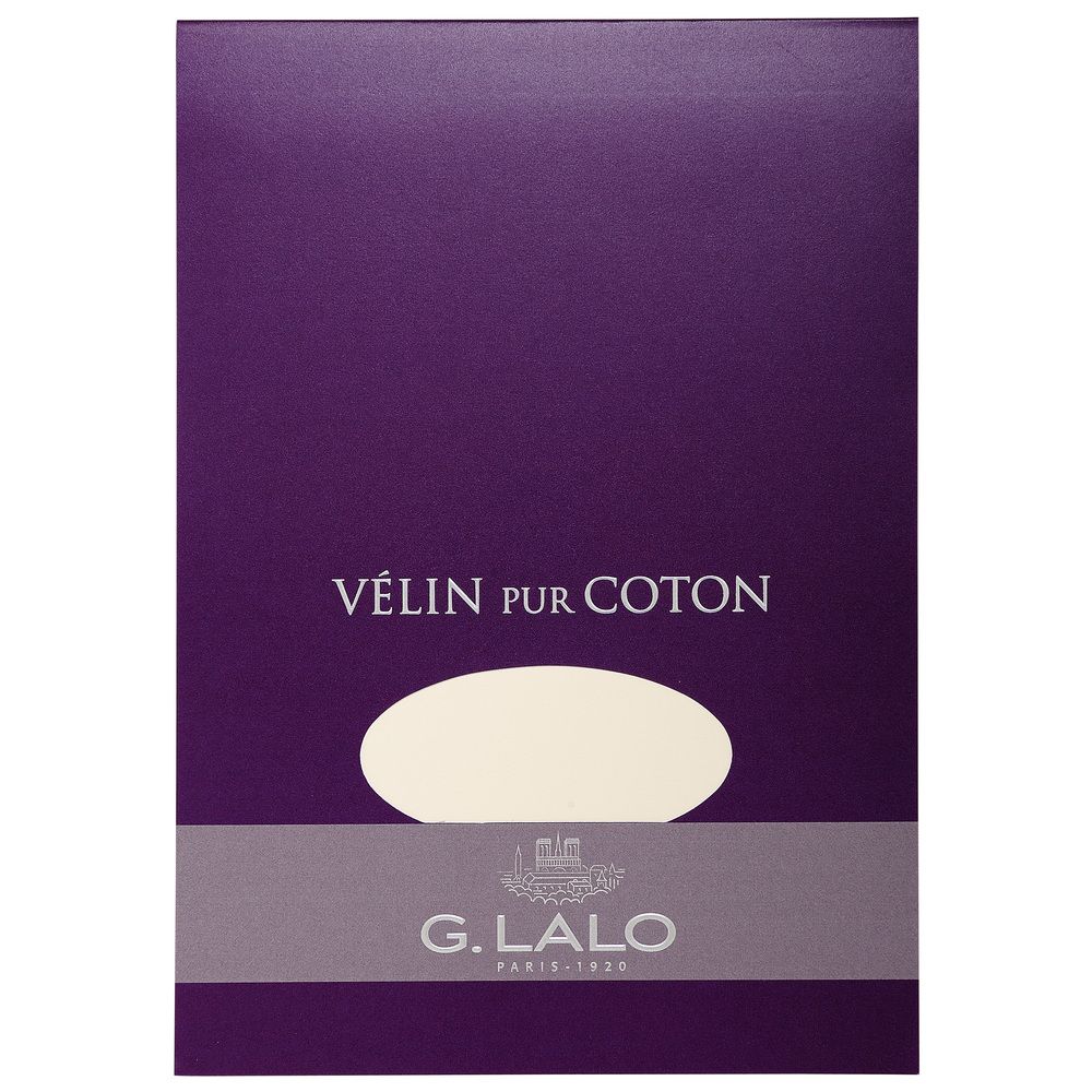 LALO Velin Pur Coton Bloc A5 Crème-Bloc-Lalo-Papeterie du Dôme