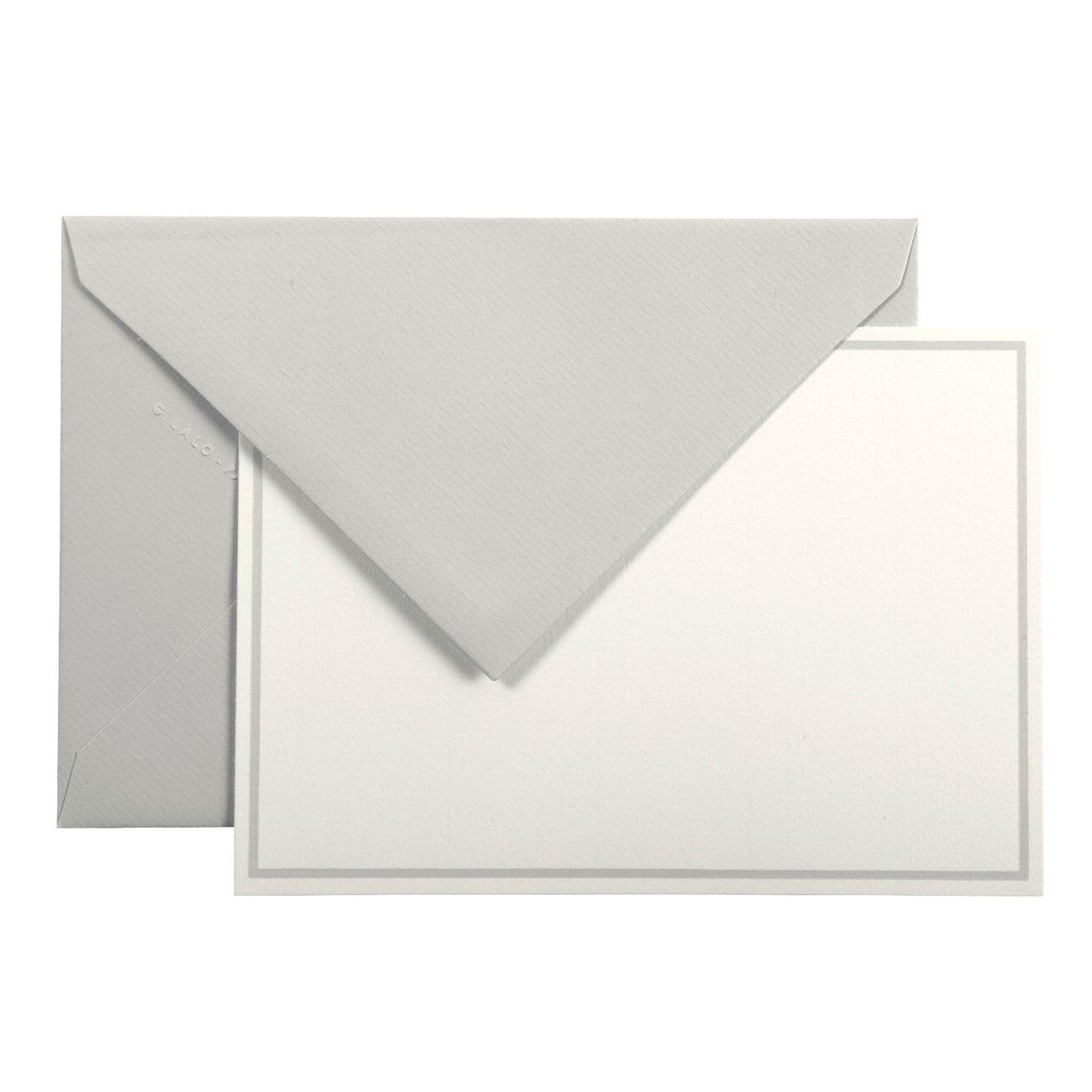 LALO Vergé 10 Cartes Bordées avec Enveloppes C6-Correspondance-Lalo-Papeterie du Dôme