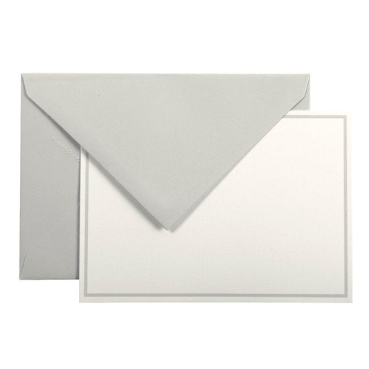 LALO Vergé 10 Cartes Bordées avec Enveloppes C6-Correspondance-Lalo-Papeterie du Dôme