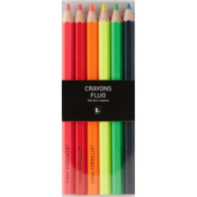 LBX Crayons Charpentier Fluo-Crayons de couleurs-Letterbox-Papeterie du Dôme