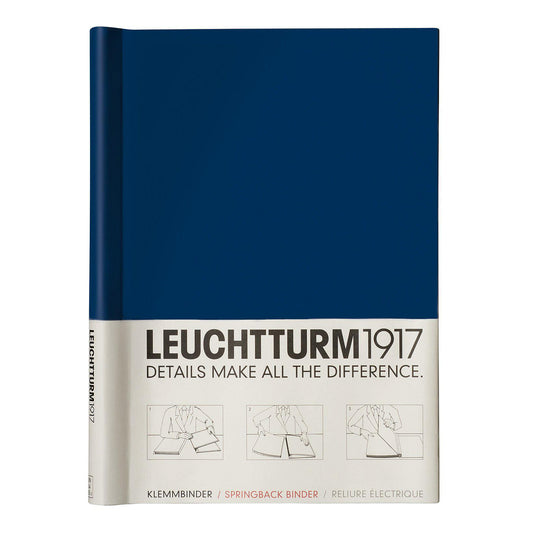 LCHT Reliure Électrique Peka-Carnet-Leuchtturm 1917-A4-Bleu Marine-Papeterie du Dôme