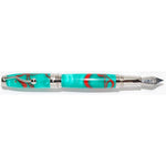 LEP Indigo Stylo Plume-Stylo Plume-Jean Pierre Lépine-Vert filets Rouge-Papeterie du Dôme
