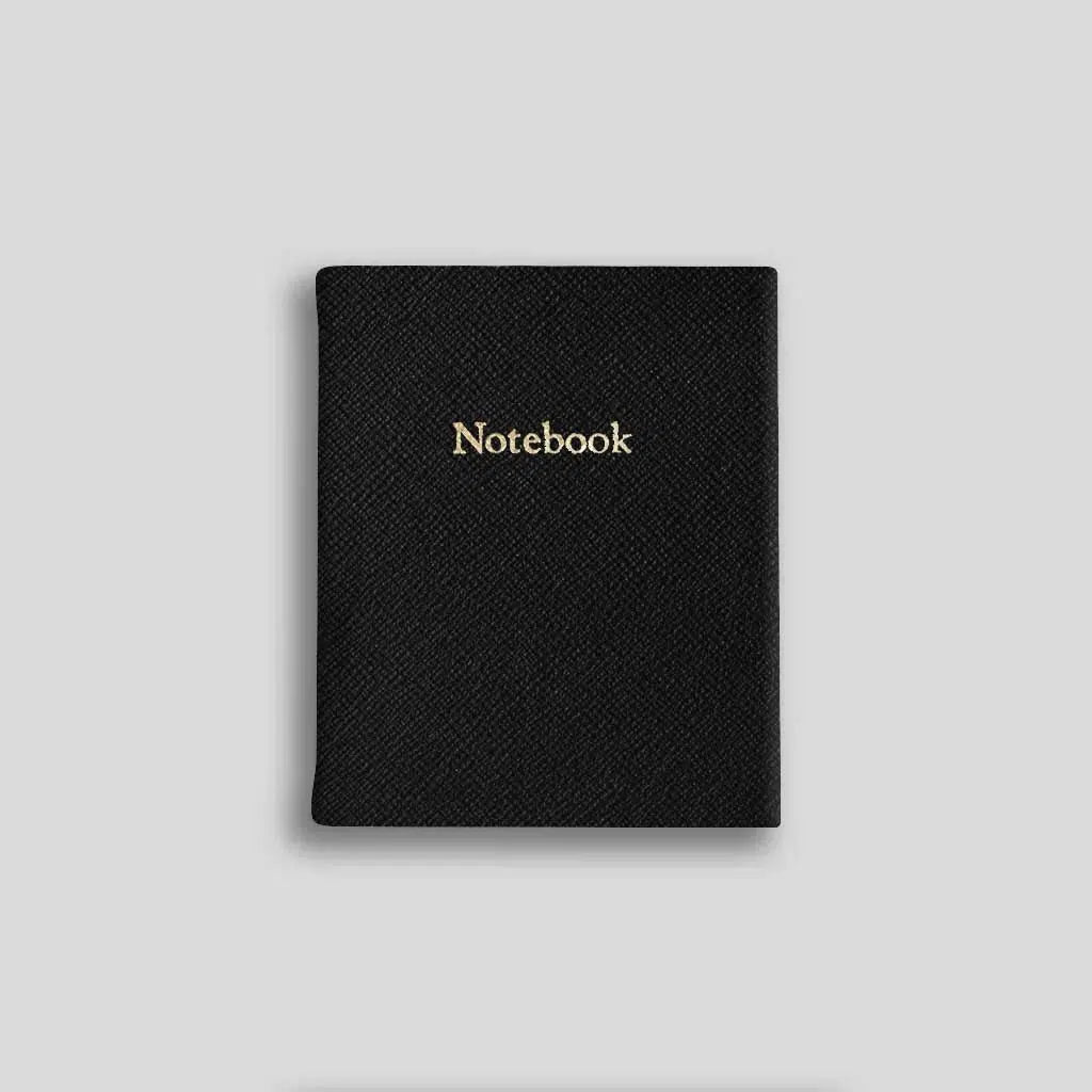 LSM Notebook Ligné Berkeley-Carnet-Leathersmith of London-Noir-Papeterie du Dôme