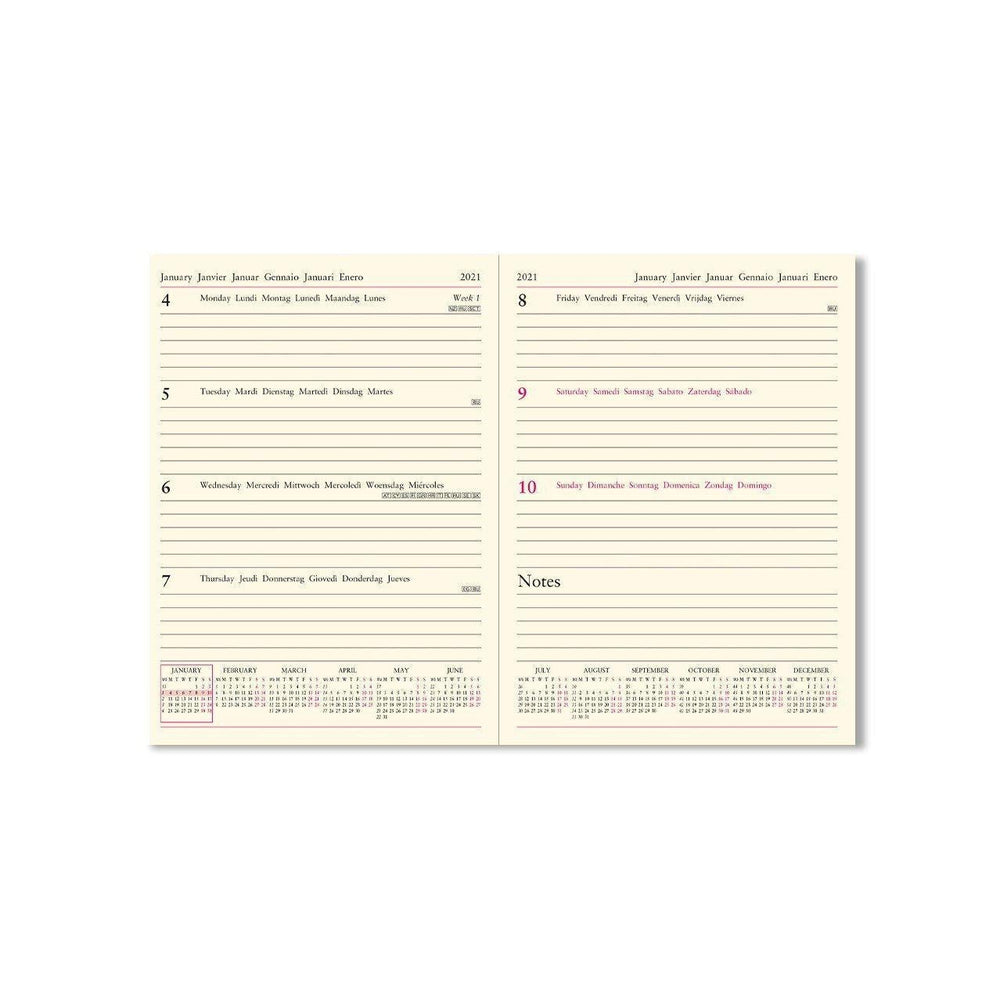 Letts Agenda Lecassa A5 Semainier-Agenda-Letts-Papeterie du Dôme