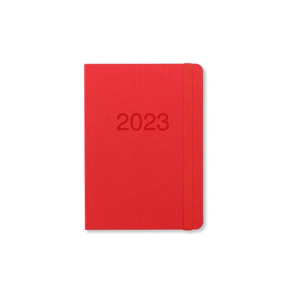 Letts Agenda Memo A6 Semainier-Agenda-Letts-2023-Rouge-Papeterie du Dôme