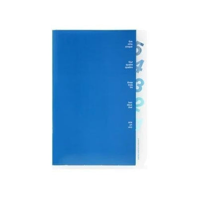 MDR Étui 5 Compartiments A6-Carnet-Midori-Bleu-Papeterie du Dôme