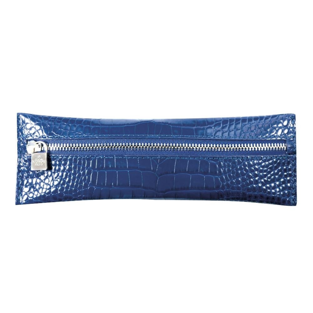 MGN Trousse Plate Zip Savannah-Trousse-Mignon-Bleu indigo-Papeterie du Dôme