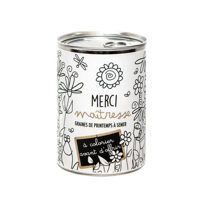 MGR Merci Maîtresse à Colorier Graine à Semer-Cadeau-Mauvaises Graines-Papeterie du Dôme