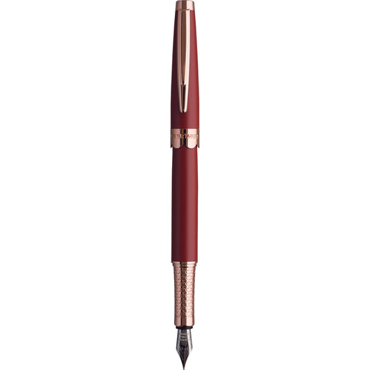 OBE Cordoue Stylo Plume-Stylo Plume-Oberthur-Brique-M Médium-Papeterie du Dôme