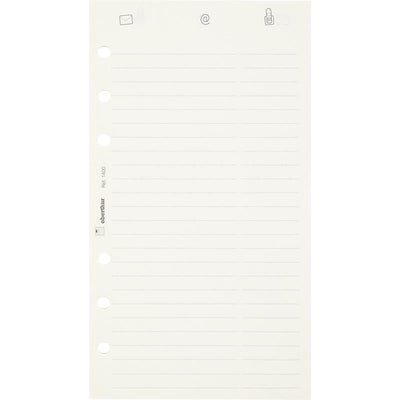 OBE Recharge Format 17 30 Feuillets Répertoire-Recharge-Oberthur-Papeterie du Dôme