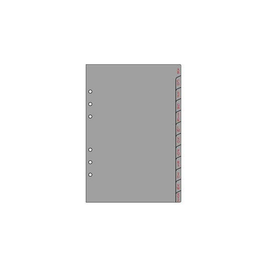 OBE Recharge Format 21 12 Intercalaires Alphabétiques-Recharge-Oberthur-Papeterie du Dôme
