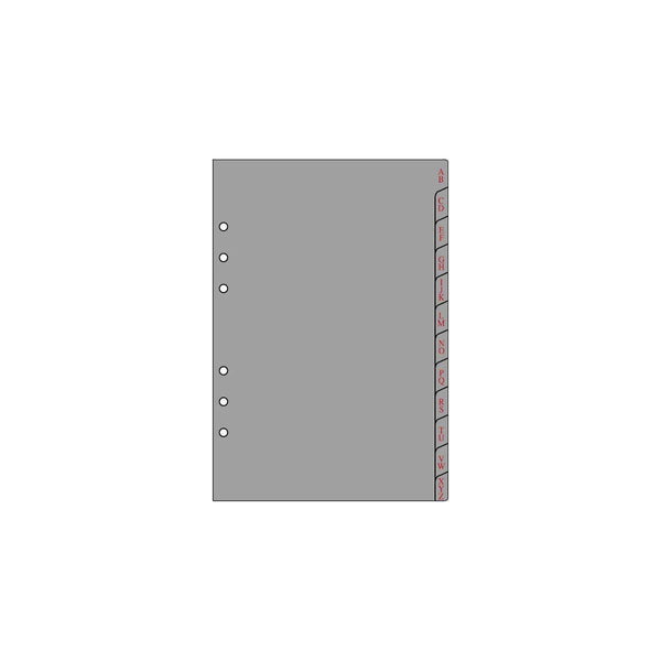OBE Recharge Format 21 12 Intercalaires Alphabétiques-Recharge-Oberthur-Papeterie du Dôme