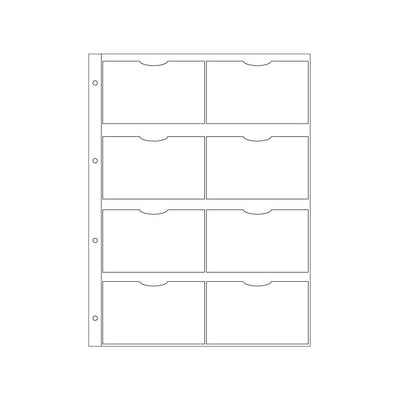 OBE Recharge Format 30 3 Étuis Porte Cartes de Visite-Recharge-Oberthur-Papeterie du Dôme