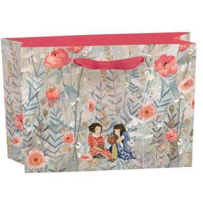 PAT Sac Cadeau Roger la Borde-Sac Cadeau-Patchwork-Petit-Fleurs et Filles-Papeterie du Dôme
