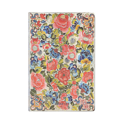 PBKS Agenda Mini Semainier Horizontal Flexis Souple SAS-Agenda-Paperblanks-2022-2023-Jardin aux Poires-Papeterie du Dôme