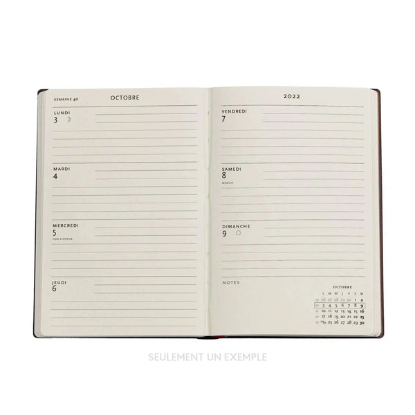 PBKS Agenda Mini Semainier Horizontal Flexis Souple SAS-Agenda-Paperblanks-Papeterie du Dôme