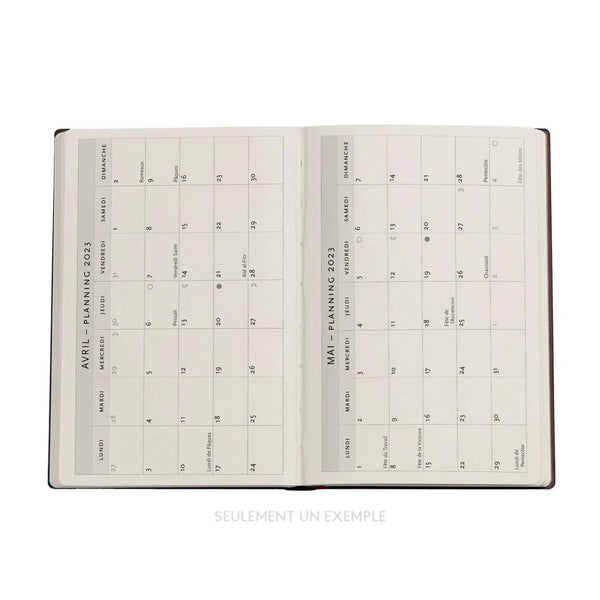 PBKS Agenda Mini Semainier Horizontal Flexis Souple SAS-Agenda-Paperblanks-Papeterie du Dôme