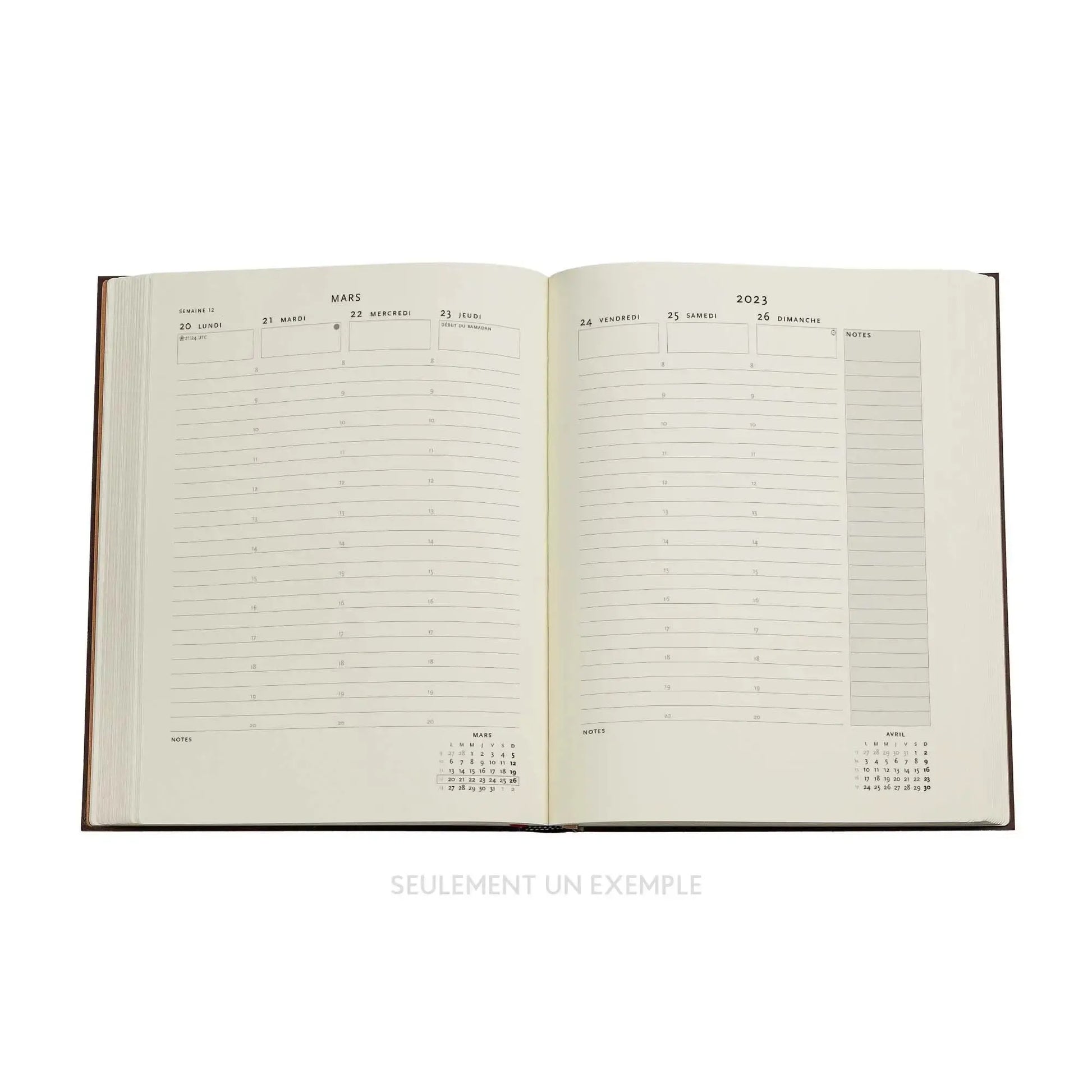 PBKS Agenda Ultra Semainier Vertical Rigide-Agenda-Paperblanks-Papeterie du Dôme