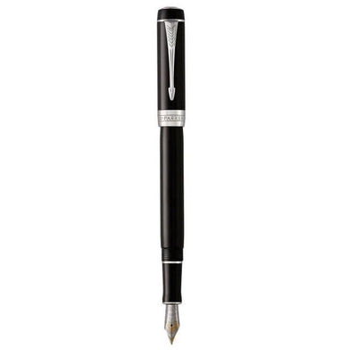 PKR Duofold International Noir CT Stylo Plume-Stylo Plume-Parker-Papeterie du Dôme