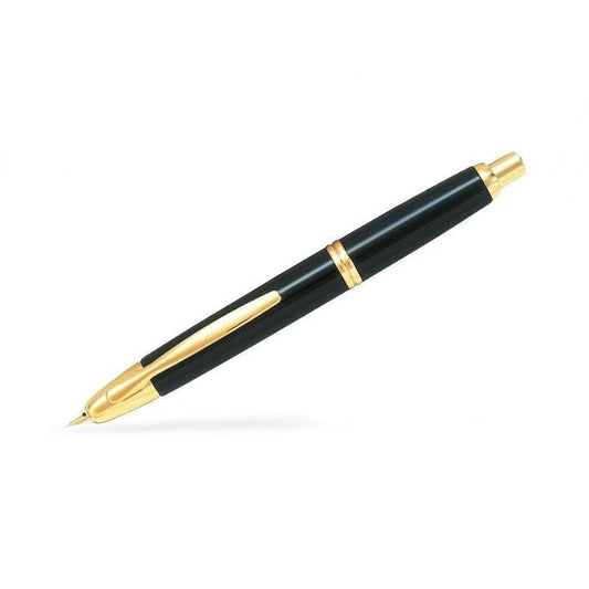 PLT Capless Attributs Dorés Noir Stylo Plume-Stylo Plume-Pilot-Papeterie du Dôme