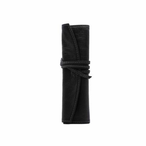 PLT Étui Cuir Grainé Urushi-Étui à Stylos-Pilot-S Petit-Noir-Papeterie du Dôme