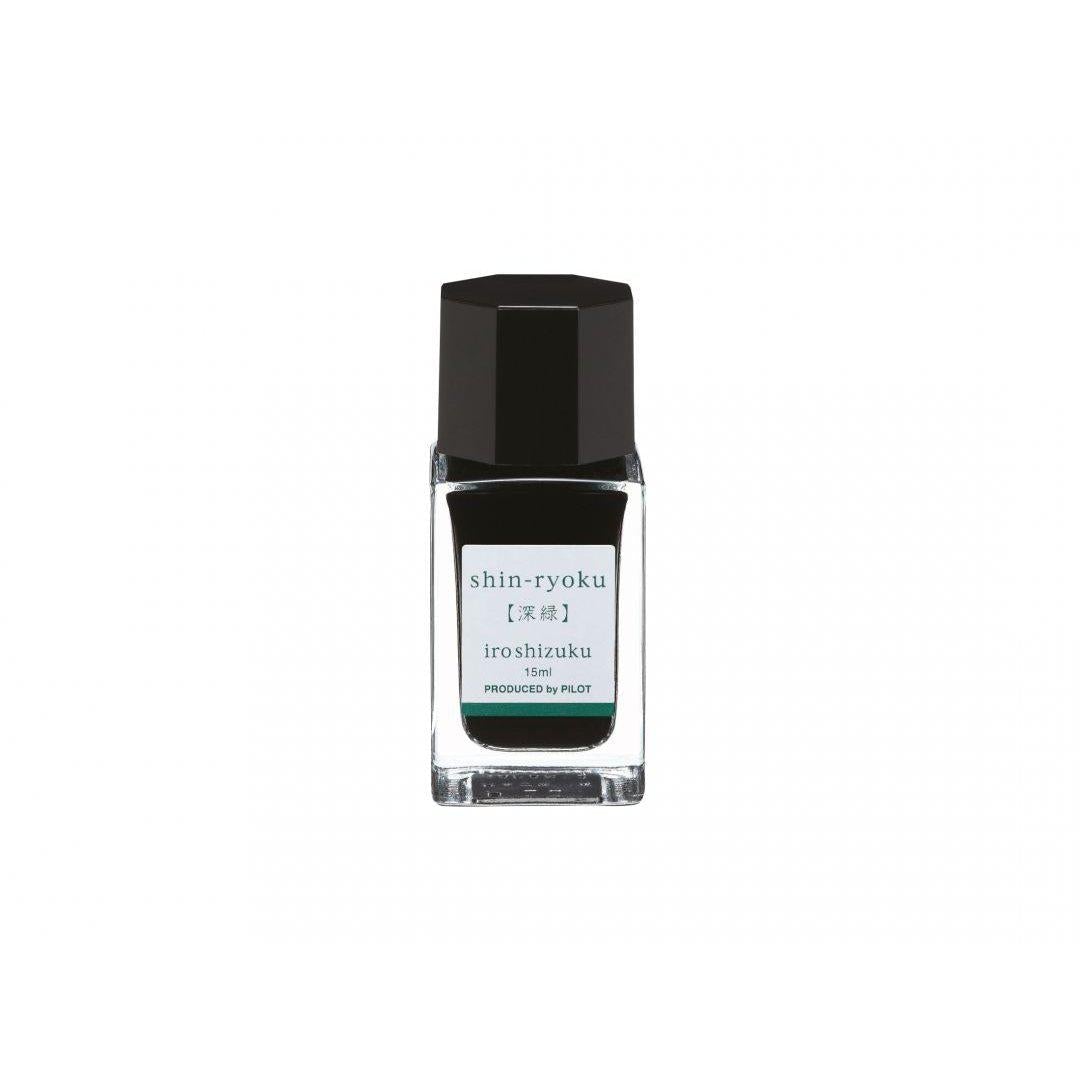 PLT Flacon d'Encre Iroshizuku 15ml-Encre-Pilot-Vert Shin-Ryoku-Papeterie du Dôme