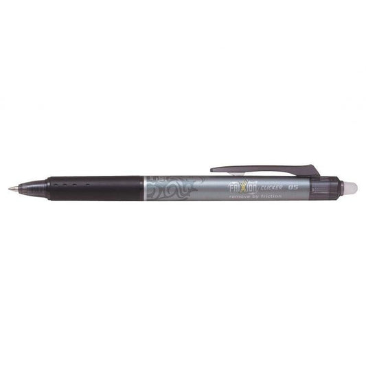 PLT FriXion Roller Ball Clicker Fin-Stylo Roller-Pilot Basics-Noir-Papeterie du Dôme