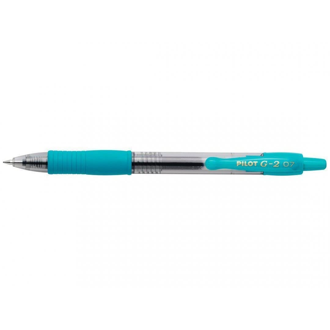 PLT G2 Roller Pointe Moyenne-Stylo Roller-Pilot Basics-Turquoise-Papeterie du Dôme