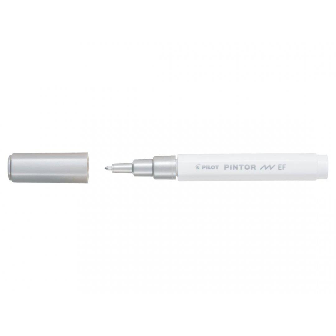 PLT Marqueur Pintor Extra Fin-Marqueur-Pilot Basics-Argent-Papeterie du Dôme